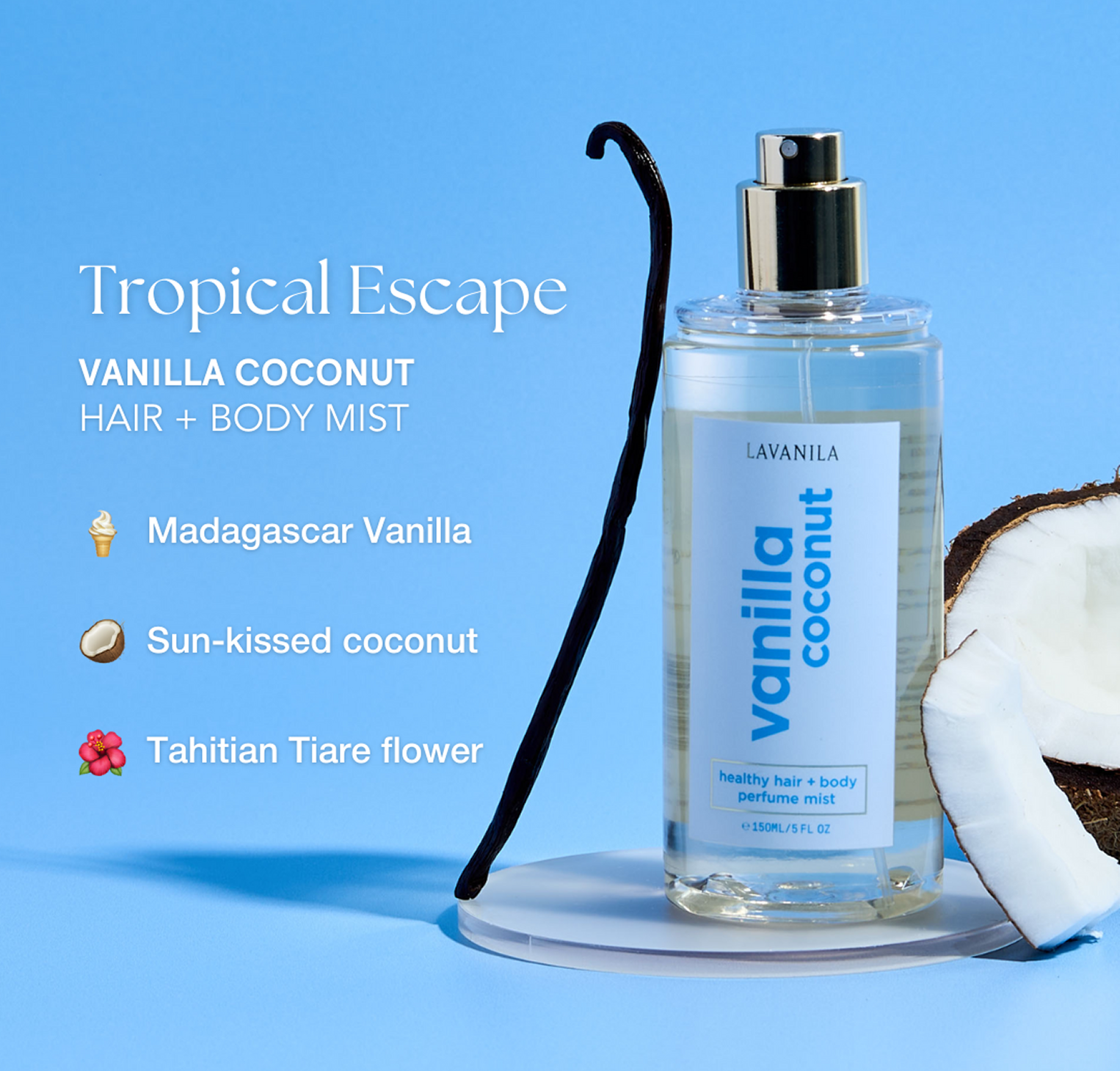 Vanilla Coconut Hair + Body Mist