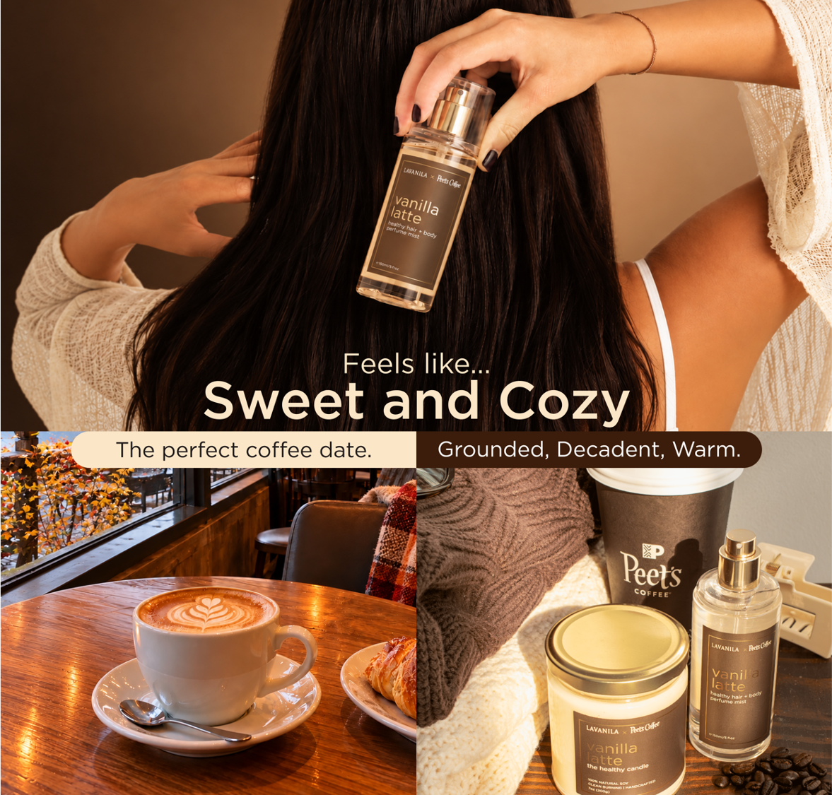 LAVANILA x Peet's Vanilla Latte Hair + Body Mist