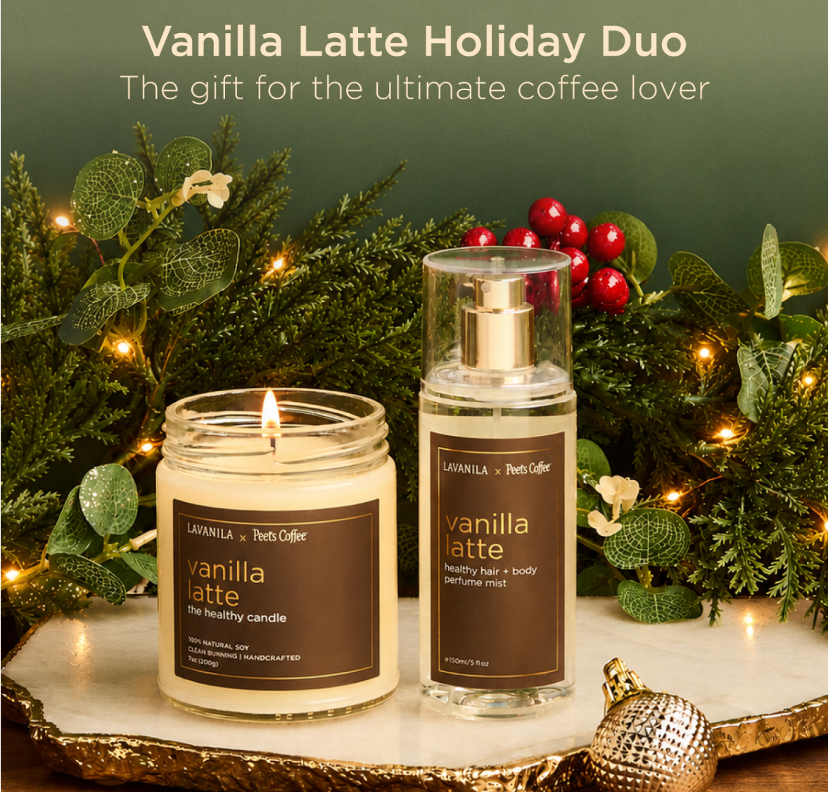 LAVANILA x Peet's Vanilla Latte Holiday Duo