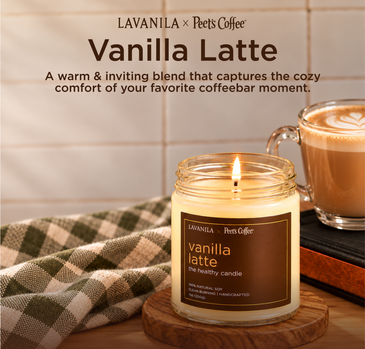 LAVANILA x Peet's Vanilla Latte Candle