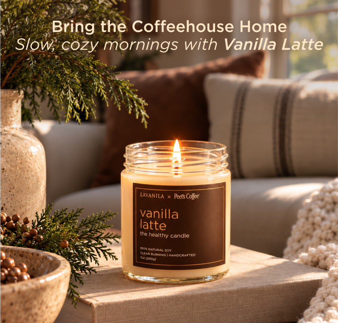 LAVANILA x Peet's Vanilla Latte Candle
