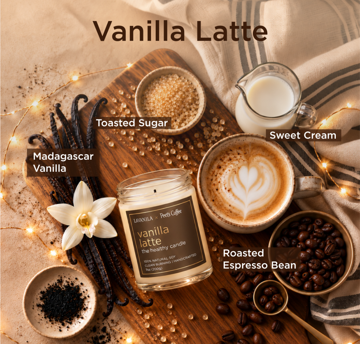 LAVANILA x Peet's Vanilla Latte Candle