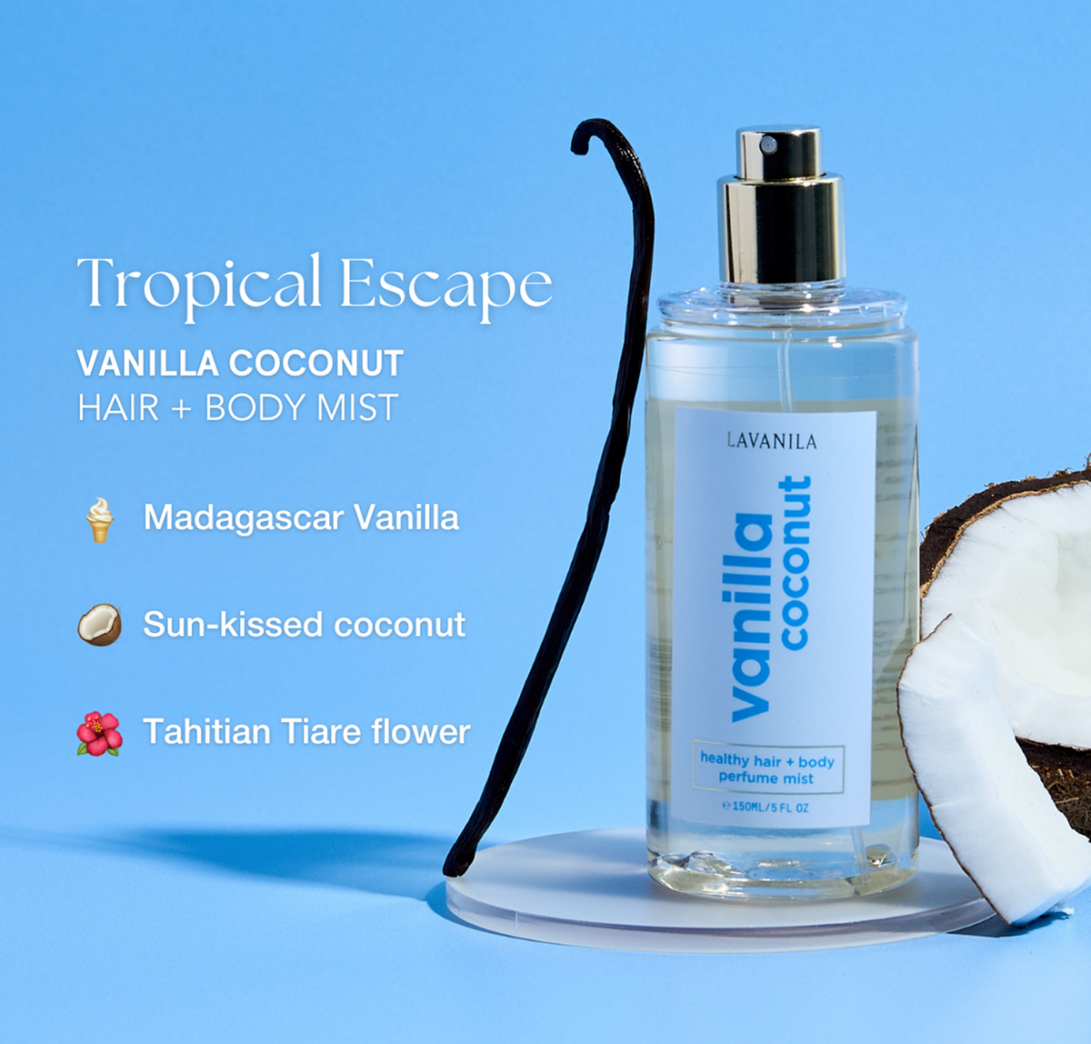 Vanilla Coconut Hair + Body Mist