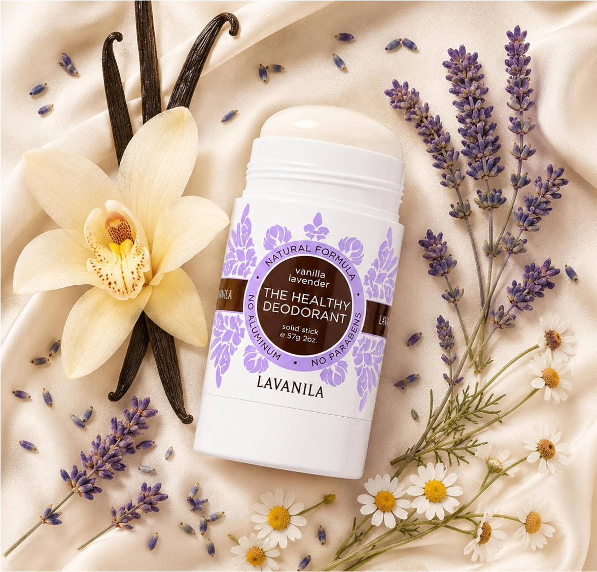 Vanilla Lavender Natural Deodorant – The Healthy Deodorant