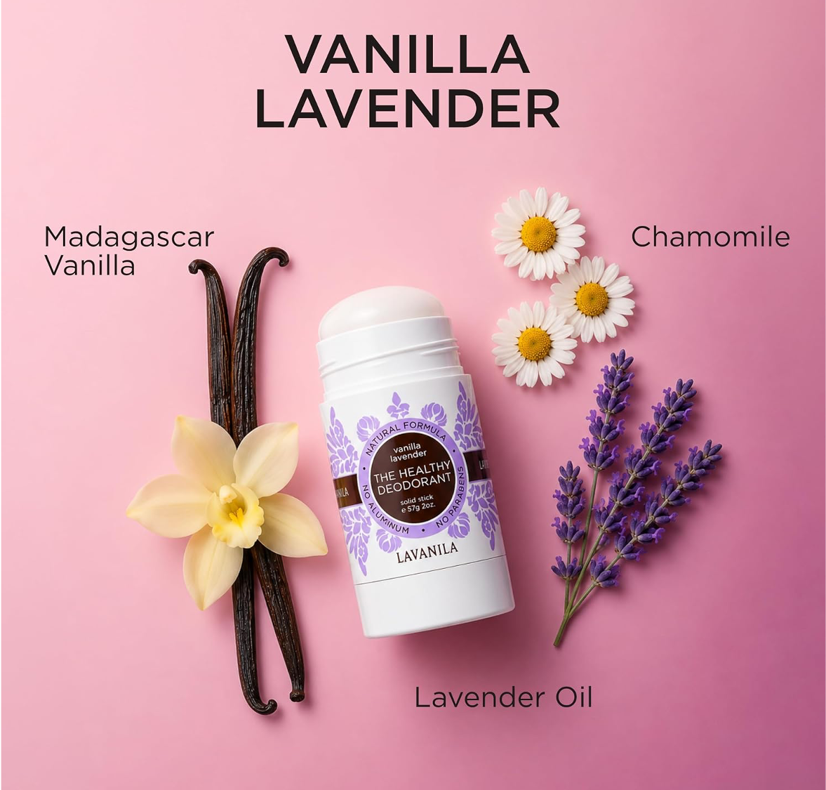 The Healthy Deodorant Vanilla Lavender