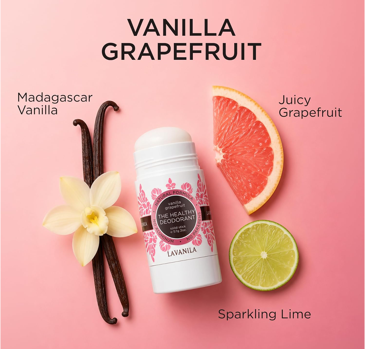 The Healthy Deodorant Vanilla Grapefruit