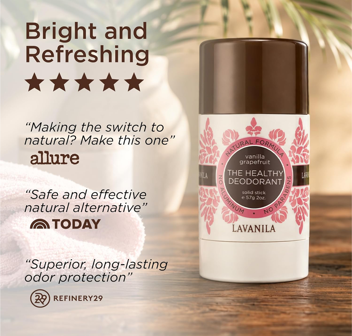 The Healthy Deodorant Vanilla Grapefruit