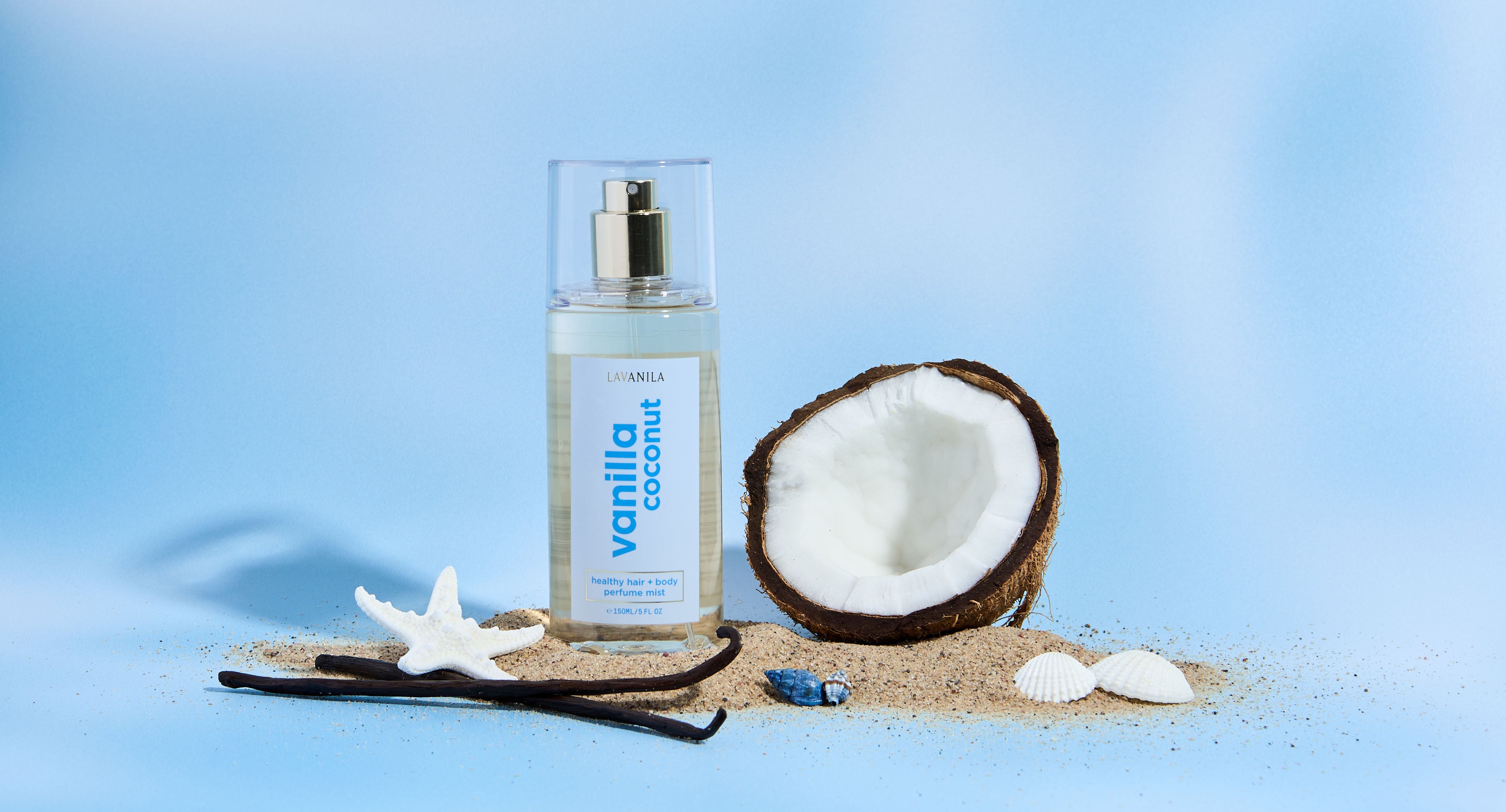 LAVANILA natural beauty fragrance and body product website design