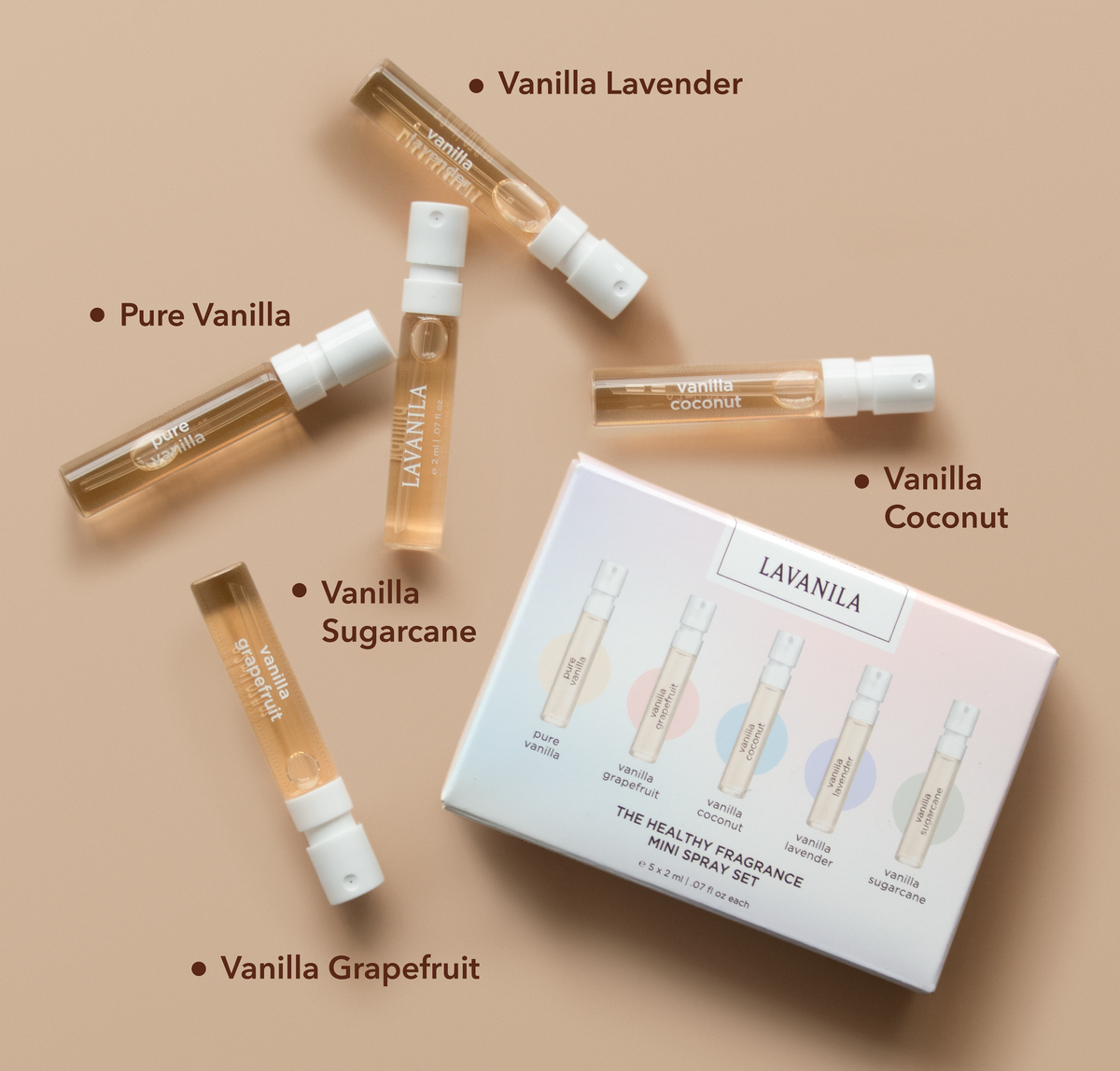 The Healthy Fragrance Mini Spray Set | Fragrance Sample Set – Lavanila